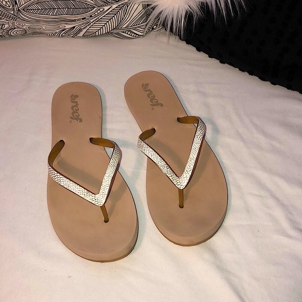 Sanuk~VG Condition~Lady’s Shimmer~FlipFlops🩴